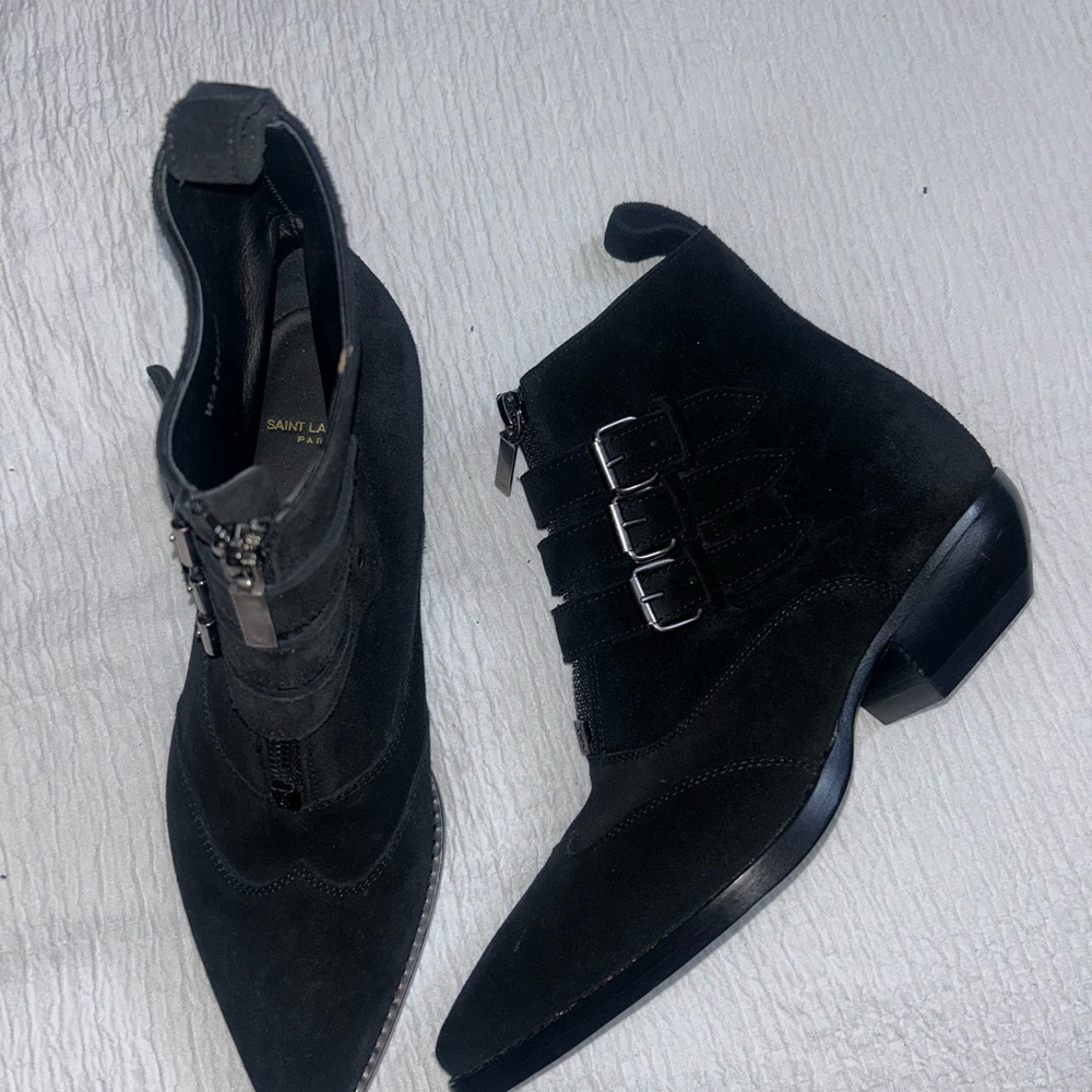 Saint Laurent Black Leather Sole